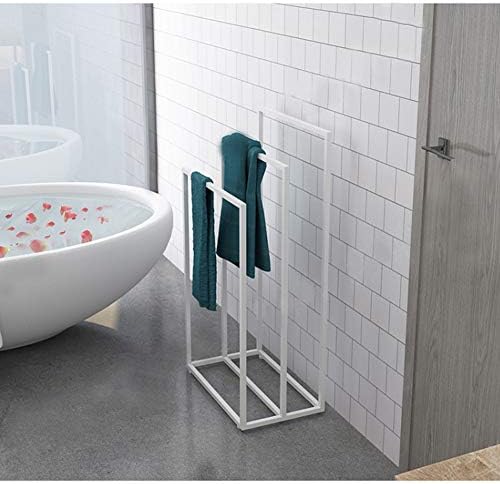 Wxxgy kupatilo za ručnike, slobodno stajalište ručnika za ručnik Metalni ručnik za ruke vodootporan za kupatilo, čvrst i otporan na hrđu / bijeli