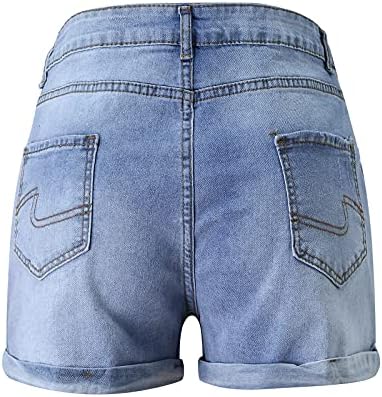Jean hlače za žene izrezane hlače kovrčave poderane modne kratke hlače ženske traperice ljetne seksi karirane hlače ženske visoke