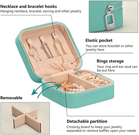 Mala kutija za nakit zeleni mermer Mini putna torbica za nakit prenosiva kutija za nakit mala kutija za nakit