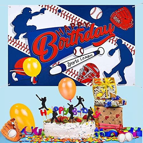 Bejzbol Party Dekoracije Bejzbol Sretan rođendan Banner Sport tematske stranke za dječake djecu