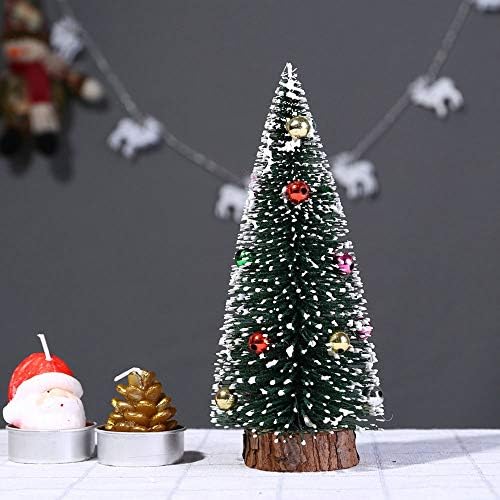 Baza stola s drvenim kućama Mini zanati vrh Drvo Božićno stablo DIY dekor Početna Dekor Glass