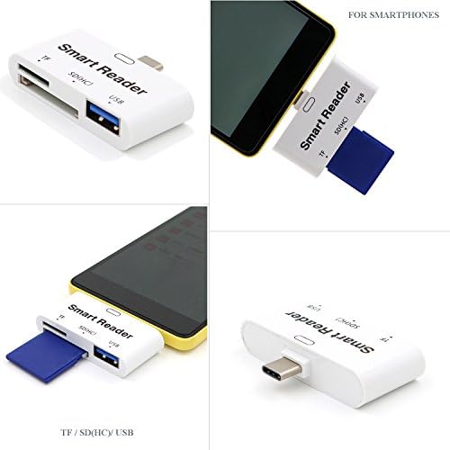 VIMVIP® 3 u 1 Tip C USB 3.0 5 Gbps TF SD CARD CARD CARD TIP-C SA USB 3.0 PORT / TF / SD SMART ADAPTER za Macbook Letv telefon i ostale pametne telefone