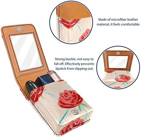 ORYUEKAN ruž za usne sa ogledalom slatka prenosiva torba za šminkanje kozmetička torbica,