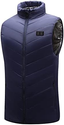 ZCVBOCZ Grijana jakna za muškarce i žene plus veličine grijanje na otvorenom topla vjetra jakna modna patent zatvarač grijanje prsluk 2022