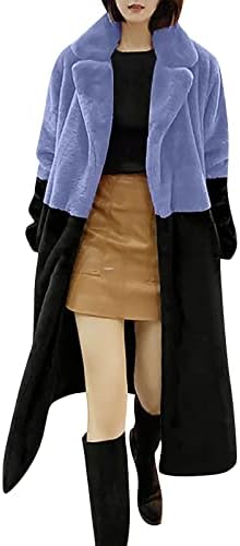 Dugi dugi rukav Parka ženski zimski trend kaputi Školski nejasan komforni omotač u boji blokiraju labav