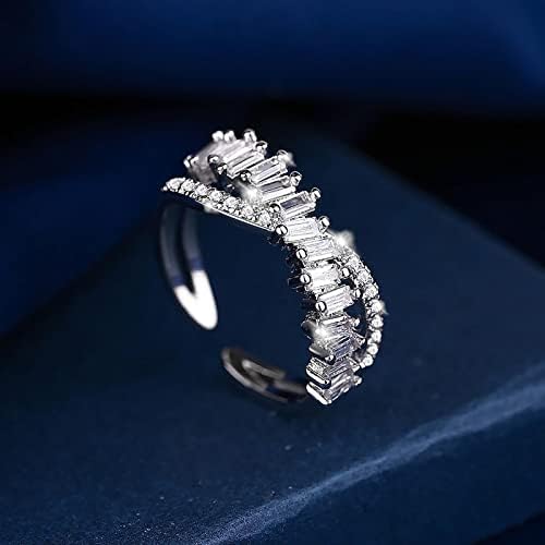 Prstenje za vjenčanje i angažovanje Prekrasni vjenčani prstenovi Žene Nakit Bijeli prstenovi Prekrasna
