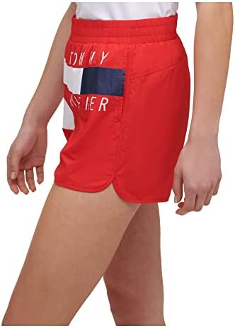 Tommy Hilfiger Sport Žene prugaste kratke ležerne kratke hlače crvene s