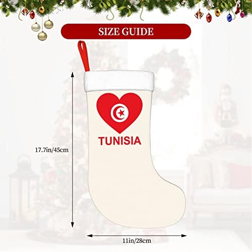 QG ZZX Ljubav Tunis Božićni čarapa Xmas Čarape Kamin Viseći čarapa 18 inča Odmorsko dekoracija