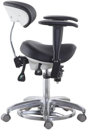 Dental mikroskop Dynamic stolica koja se kontrolirala PU kožna stolica za sedlo sa naslonom za