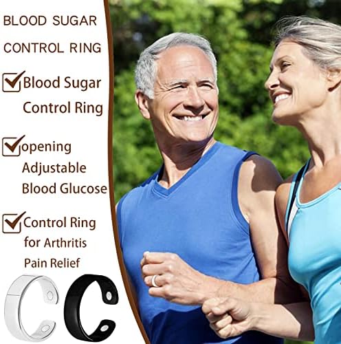 FRODETE 4 kom limfni odvodnjački terapijski prstenovi za žene Muškarci Krvna šećerna Kontrola prstena limf Detox Therapy Ring Ring za olakšanje bolova
