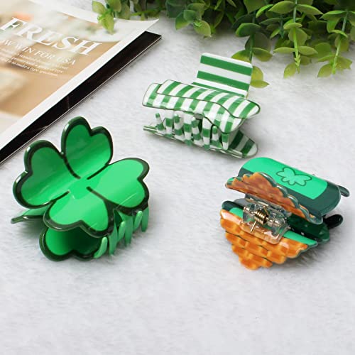 6pk Green Claw Clips sv. Patrickov dodaci za kosu za djevojke Irske dane kopče za kosu za žene