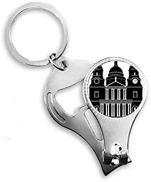 Engleska Građevina Ujedinjeno Kraljevstvo Outline UK Nail Nipper prsten za ključeve za boce za ključeva Clipper