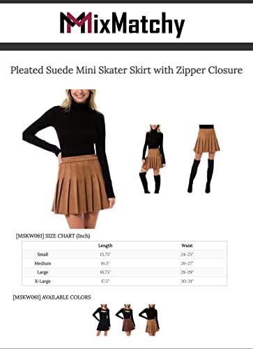 MIXMATCHY ženska visoka struka A-line mini suknja