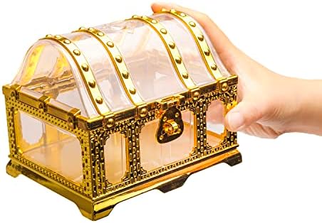 Vintage Veliki gusarski sanjk s bravom prozirni gusarski box blaga kutija za odlaganje za Halloween gusar