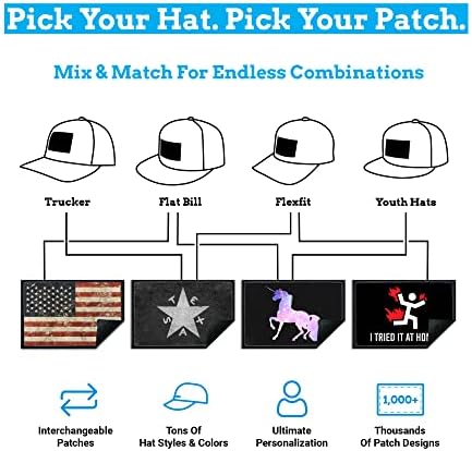 Povucite patch taktički šešir | Premium zakrivljena Bill Baseball kapa | Autentični snackback | 2x3