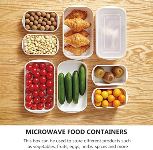 SOLUSTRE 2kom plastična posuda za skladištenje hrane frižider kontejneri za hranu kuhinjska ostava kanta za odlaganje frižider kutija za očuvanje frižidera za mikrotalasne police ormar Bijela