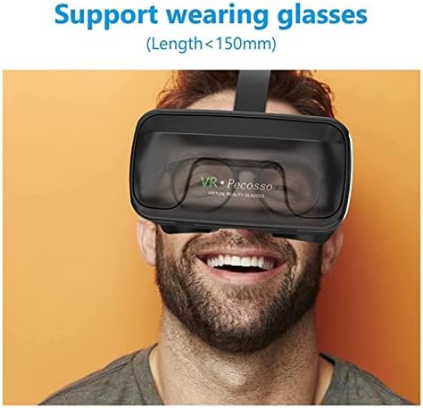 YBOS VR slušalice sa upravljanjem kompatibilnim sa iOS / Android telefonom, 3D VR naočale za filmove Video igra Virtualna stvarnost Naočale VR naočale