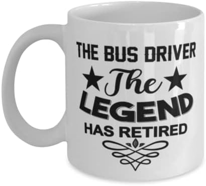 Šolja vozača autobusa, legenda se povukla, novitet jedinstvene ideje za poklone za vozača autobusa, šolja za