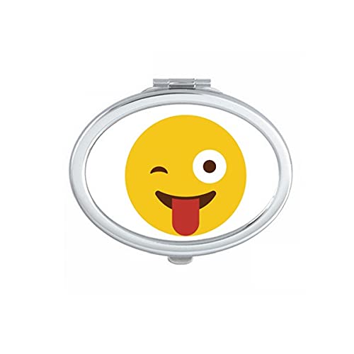 Blink Sle Face Ilustracijski Uzorak Ogledalo Prijenosni Preklopni Ručni Makeup Dvostruke Strane