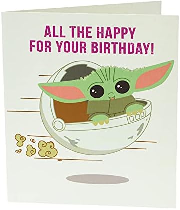 Dijete Mandalorijanske rođendanske kartice - Disney Star Wars rođendanska čestitka-rođendanska čestitka za njega-rođendanska čestitka za žene
