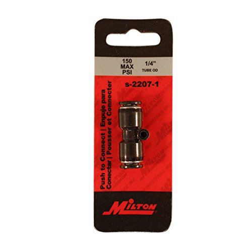 Milton 2207-1 1/4 Od Push To Connect Straight Union-Box of 10