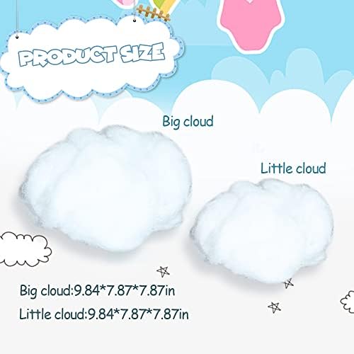 DEKORACIJE SIMULACIJA BOMULOVA 3D Umjetni lažni oblaci, oblaci za plafon, soba DIY Cloud Decor Art Scena Findwer Party za scenski prikaz Dekor za zabavu