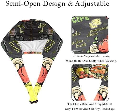Dizajn ploče od paradajza Radna kapa sa dugmadima i trakom za znoj Podesiva kravata za leđa za žene i muškarce