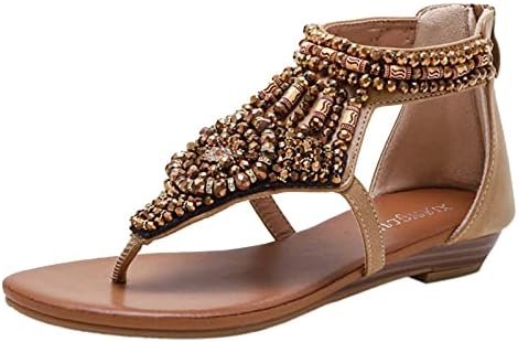Sandale za žene Ljetni modni isječak nožni klinovi Sandale Elegantne flip flops gležnjače rimske