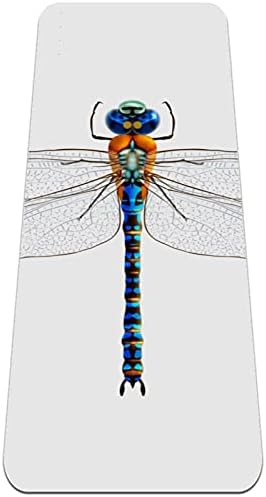Siebzeh šareni Dragonfly Premium debela prostirka za jogu Eko prijateljska gumena podloga za zdravlje i fitnes