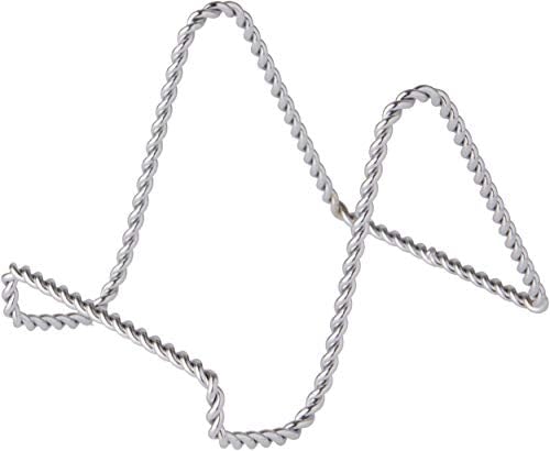 Bard's Twisted srebrne žičane stalak za žicu, 3 H x 3 w x 4 d