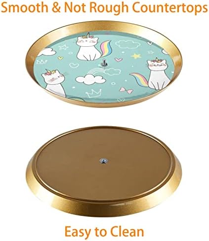 3-tier Cupcake stalak, slatka mačka Cat jednorog plastične ploče za desertne ploče za rođendan za rođendan čaj za bebe i vjenčani ukrasi
