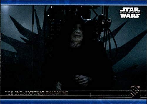 2020 TOPPS Star Wars Raspon Skywalker Series 2 Blue # 75 Trgovačka kartica za zlu car palpatine