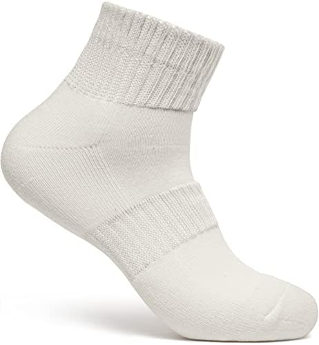 TSLA 3 pari muških i ženskih dijabetičkih čarapa za posadu, labave Nevezujuće udobne čarape, prozračne