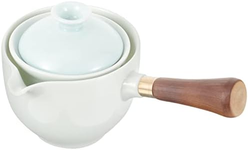 Zerodeko Tea set japanski čajnik bočna ručica, aparat za čaj 360 ° PORCELEAN ČAJ sa čašama Prava čaja
