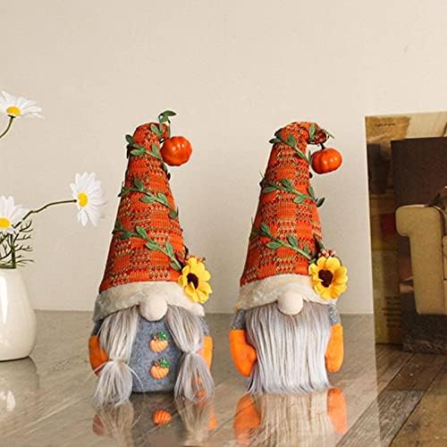 NC jesen patuljak bundeva suncokret švedski Nisse Tomte Elf patuljak plišani Ornamentiza Božić jesen Halloween dekor za Dan zahvalnosti