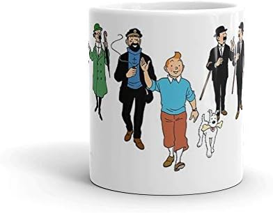 Tintin + Prijatelji Šalica 11 Oz Bijela Keramika