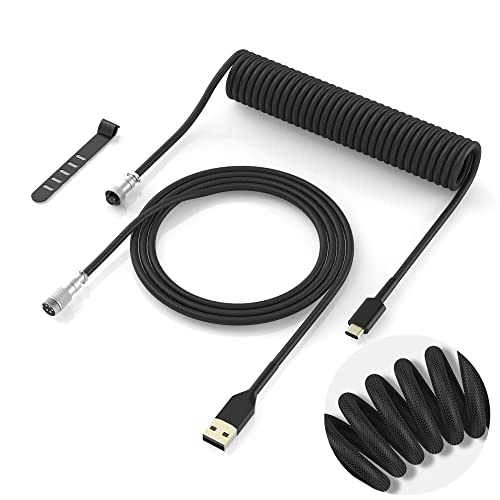XVX kabel za namotanu tastaturu - odvojivi aviator kabel kabela C do USB a mješavina 1,8m za igranje