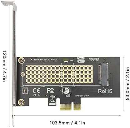 M.2 SSD za PCIe adapter, toplotni sudoper NVME PCIe adapter 5Gbps PCIE pojasnog širine na M.2 SSD utikač i reprodukcija za PC