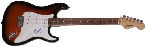 CELINE DION potpisao autogram pune veličine FENDER STRATOCASTER električna gitara BW / JAMES SPENCE JSA