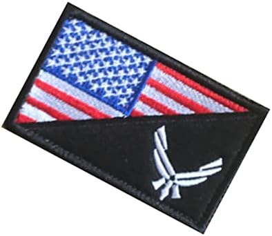Američka američka zastava Kozmetički zvučni signal i petlja Morale Applique pričvršćivač izgrađen zakrpa 2pcs