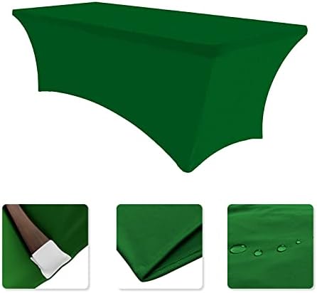 SEPARO -2 pakovanje, 6 ft spandex pokrivač stola ugrađen pravougaoni stolnjak rastezljiva tkanina Lycra