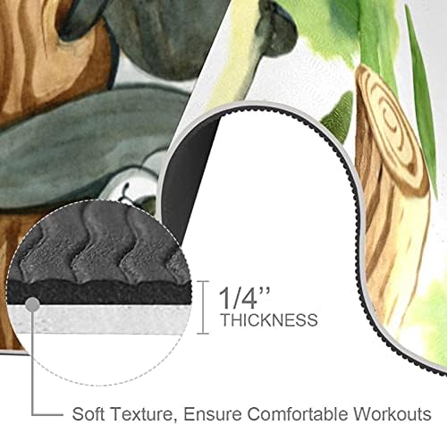 Siebzeh Panda Green Premium Thick Yoga Mat Eco Friendly Rubber Health & amp; fitnes Non Slip Mat