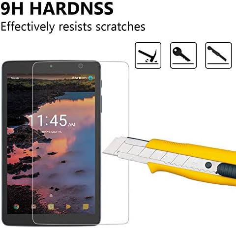 Liushan kompatibilan sa Orbic Tab8 kaljenim staklom za zaštitu ekrana, HD prozirnim 9h filmom tvrdoće otpornim na ogrebotine za 8 Orbic Tab8 5G Tablet。