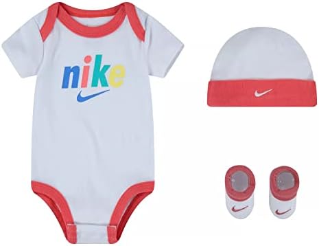 Nike Baby Boys Hat, Bodysuit i Bootie 3 komada set