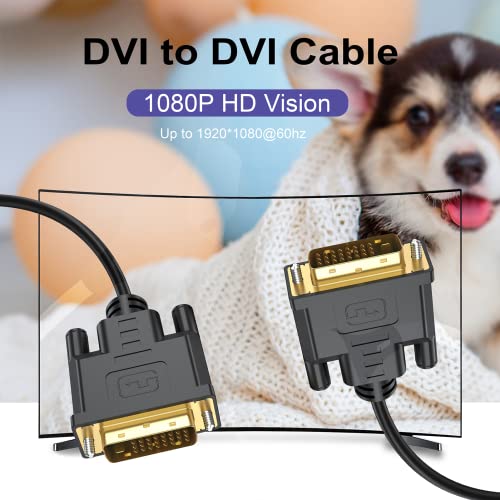 DVI u DVI kabl 2-pakovanje, 3 ft DVI-D to DVI-D dvostruki kabelski kabel monitor za monitor