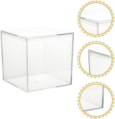 Abaodam 6kom transparentan poslastica hrane kontejneri Storage Fashion Cube: poklon Cube Mini dekorativni čokolade slučajeva tuš Party čuvanje sa plastikom jasno Organizator kuhinja I Cm Xcm