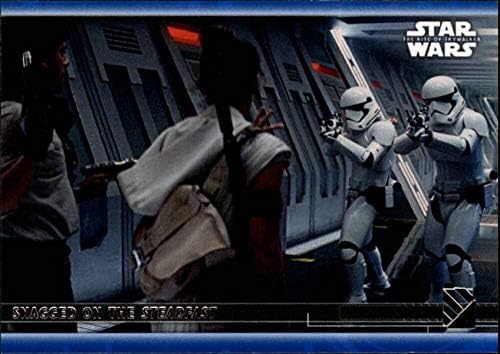 2020 TOPPS Star Wars Raspon Skywalker serije 2 plave 36 regigiran na stalnoj trgovačkoj kartici