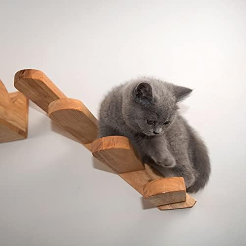 ZLXDP igračka za mačke zidne ljestve za penjanje za mačke drvene stepenice Skakajuća platforma penjački
