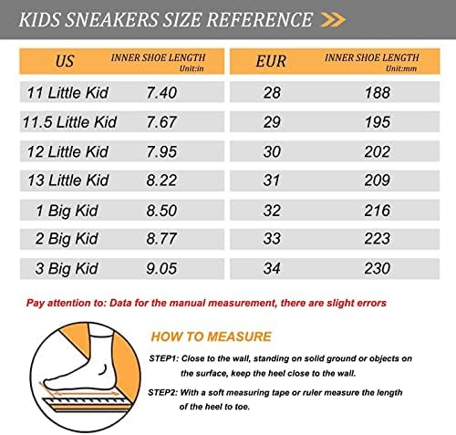 Huiacong Boys Djevojke Trkene cipele za djecu veličine 11-3 Tenisica Dječja platforma