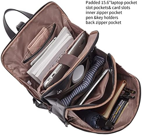 CLUCI povrće preplanula full Grain koža 15.6 inčni laptop ruksak za žene putna torba College Casual